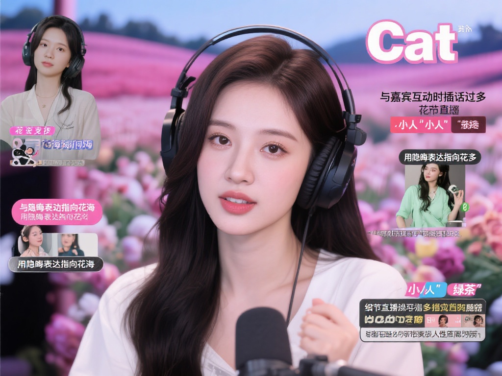 值得注意的是，花海的支持者频繁提及Cat