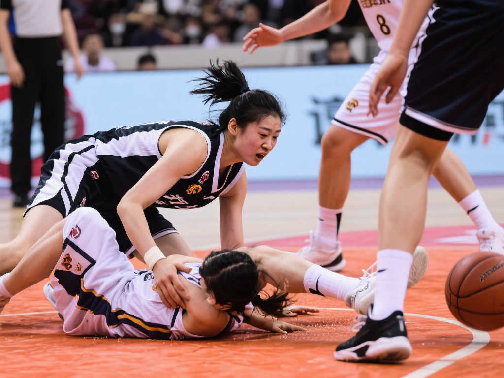 余嘉豪下顺接球遭撞腿痛苦倒地后坚持比赛 值得注意的是,在这一碰撞中,郭奇芳并非恶